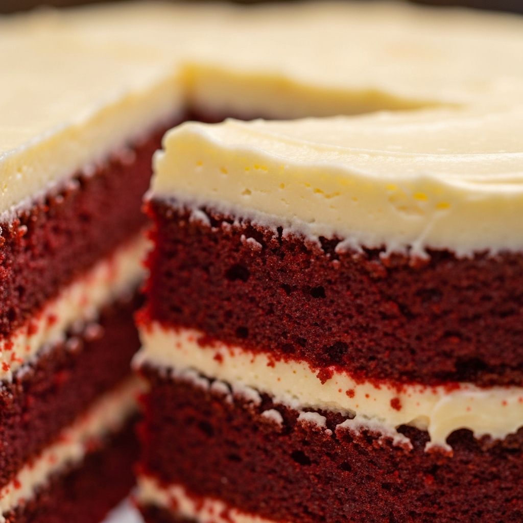 Red velvet texture